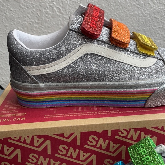 Vans Old Skool B flour shop silver 🌈 limited edition - Picture 9 of 14